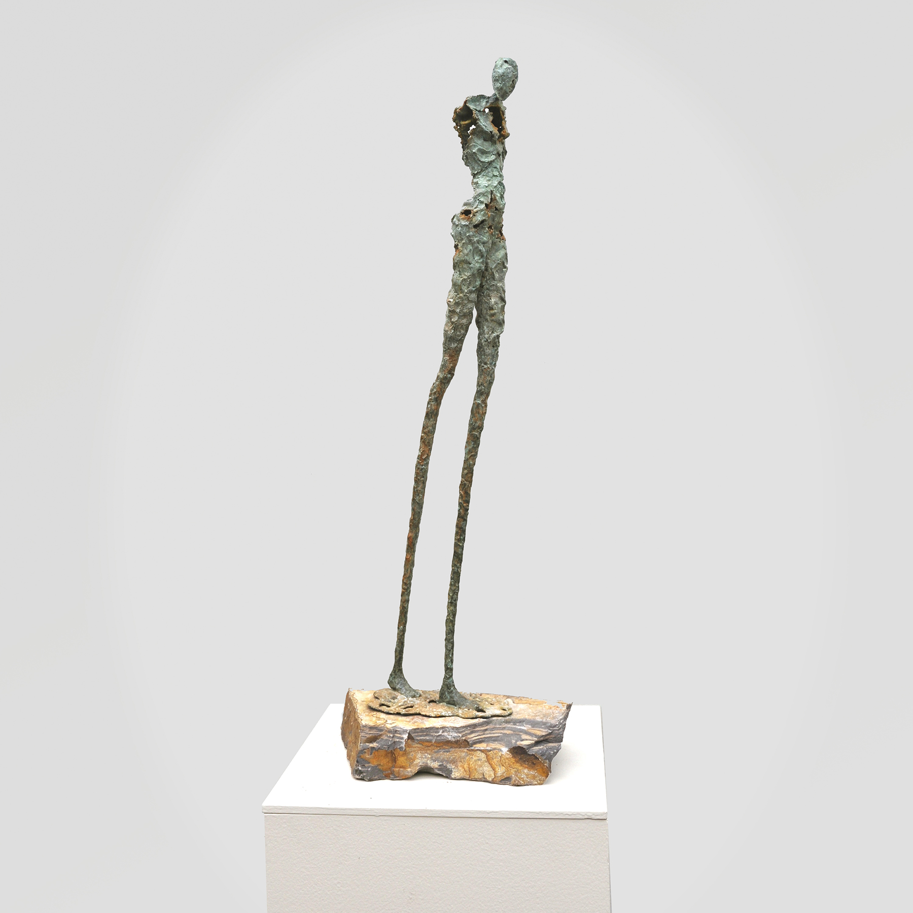Step Boldly One of a kind bronze, hand sculpted. 35.5x11.75x9"