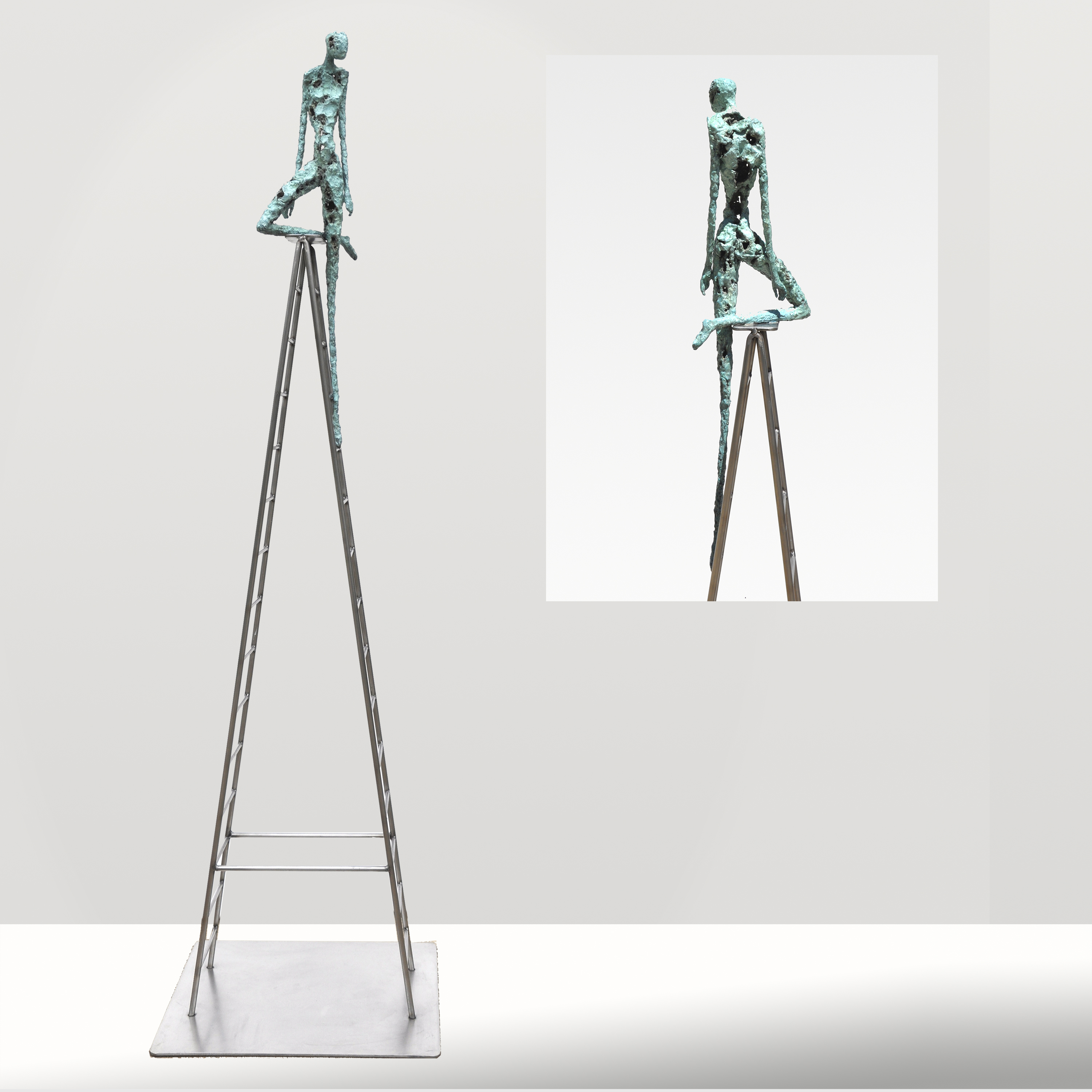 Reaching New Heights II 60”h x 18” x 15”d